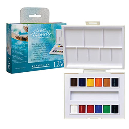 Sennelier La Petite Aquarelle Watercolor Set, 1 Count (Pack of 1), Multicolor