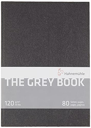 Hahnemuhle The Grey Book 120 G/M2, Drawing Notebook, Tam A4, 40 Fls, Grey, 10628682