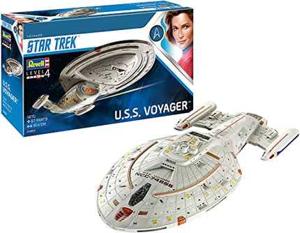 Revell RV04992 04992 4992 1:670 U.S.S. Voyager NCC-74656 Plastic Model Kit Star Trek Kathryn Janeway, Various, 1/670