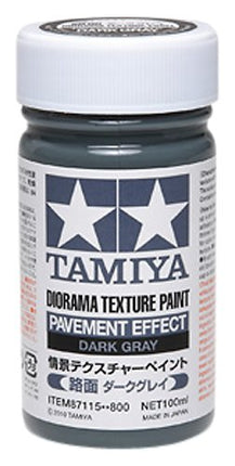 Diorama Textured Paint - Pavement Effect Dark Gray - Paint - Tamiya