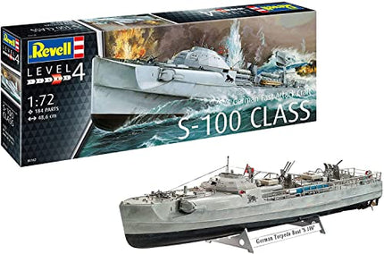 Revell GmbH Revell 05162 5162 1:72 German Fast Attack Craft S-100 Plastic Model Kit Multicolour, 1/72