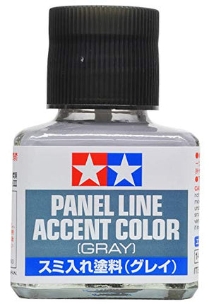 Tamiya America, Inc Panel Line Accent Color, 40ml /1.35 fl.oz Grey, TAM87133