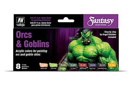 Vallejo Orcs & Goblins Game Color (8 Set) Paint